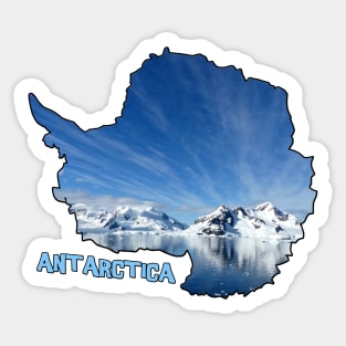 Antarctica Coastline Sticker
